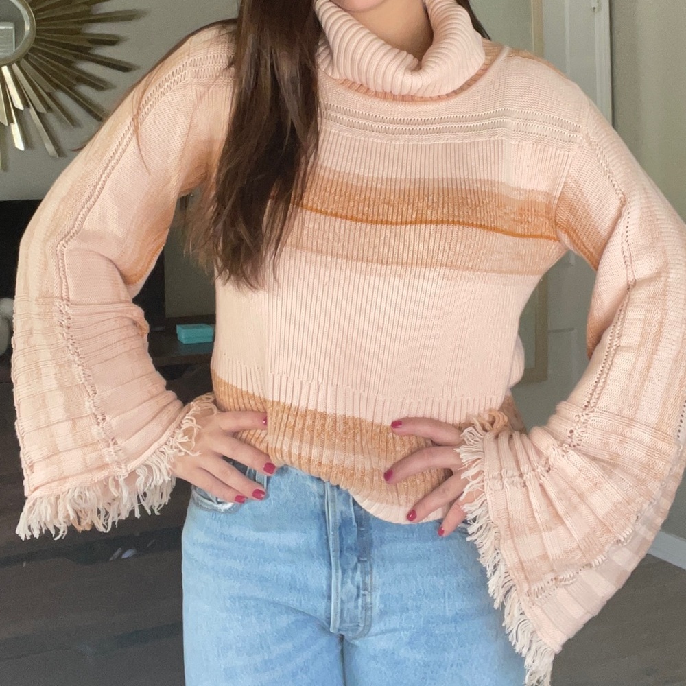 Free People Bell Sleeve Sweater